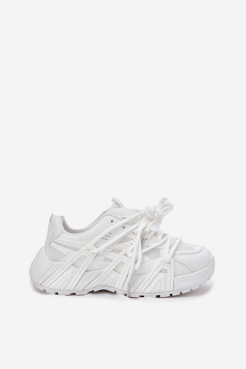 Women's Sneakers With Double Lacing White Onivetta