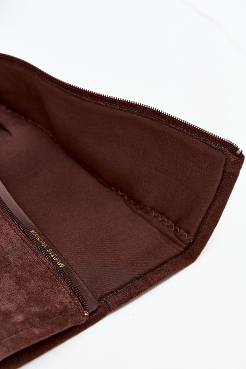 Kozaki Płaski Obcas Zamsz Brązowe Eelin