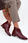 Women's ankle boots with delicate heel Bordeaux Elvienne