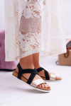 Black Women's Sandals with Erasers Itako