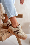 Women's Platform Sneakers Brown Nesonice