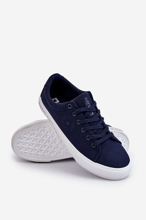 Men's Low Textile Sneakers Big Star LL174076 Navy Blue
