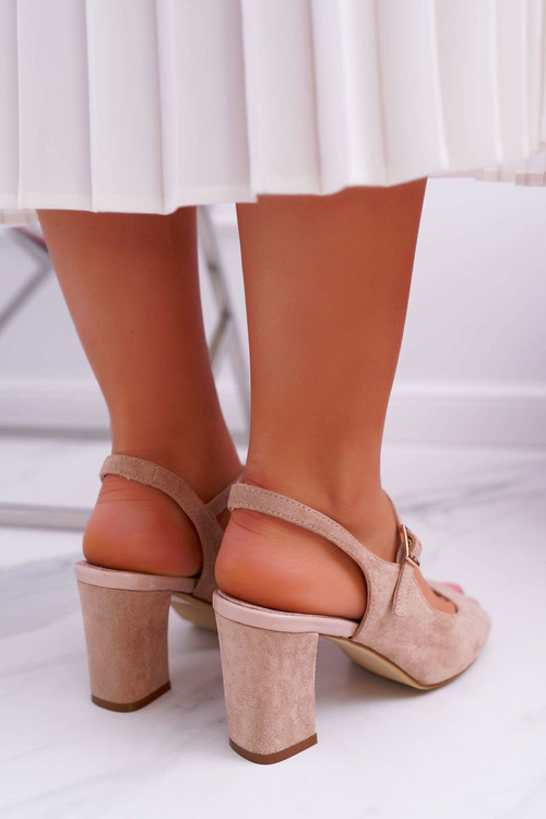 Women's Stiletto Sandals Sergio Leone SK808 Dali Beige