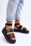 Women's Sandals With Strap Black Hever