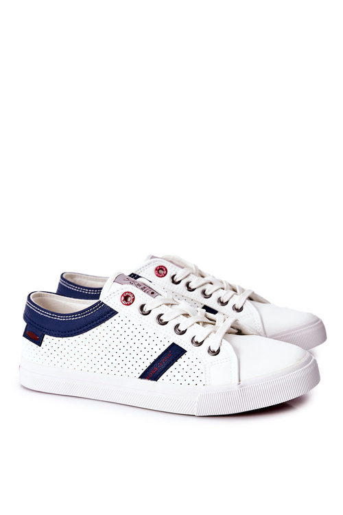 Męskie Trampki Cross Jeans II1R4005C Białe