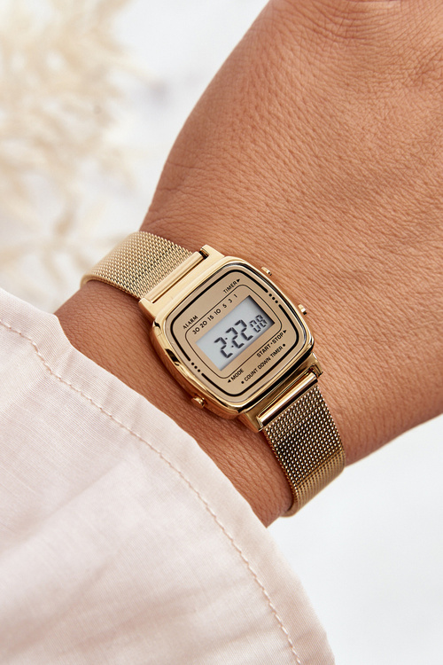 Women's Retro Digital Watch Ernest E54102 Gold