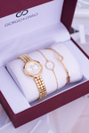Giorgio Dario Set Gold Women's Watch Two Gold Bracelets