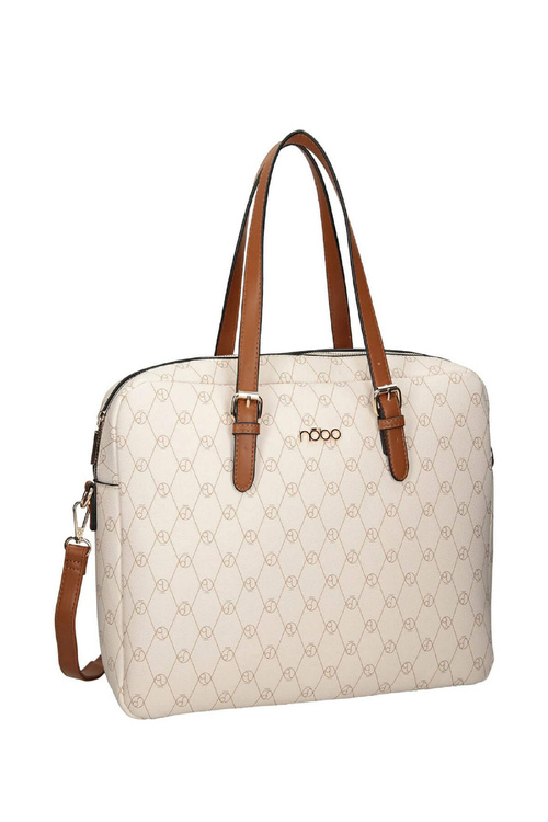 Torebka Duża Pojemna Jasnobeżowa NOBO M0420-CM00