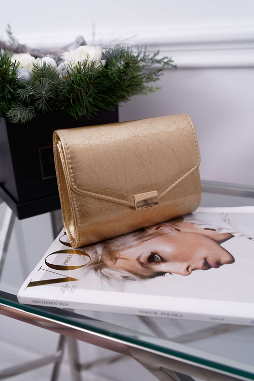 Women's Handbag Gold Lacquered Stylish Clutch Bag