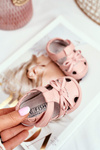 Child's Sandals For Girls Pink Leather Maentra