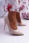 Women's Suede Stilettos Beige Yanna