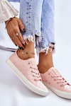 Women's Big Star Embroidered Sneakers LL274224 Pink