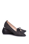 Women's Openwork Ballerinas Black Manam