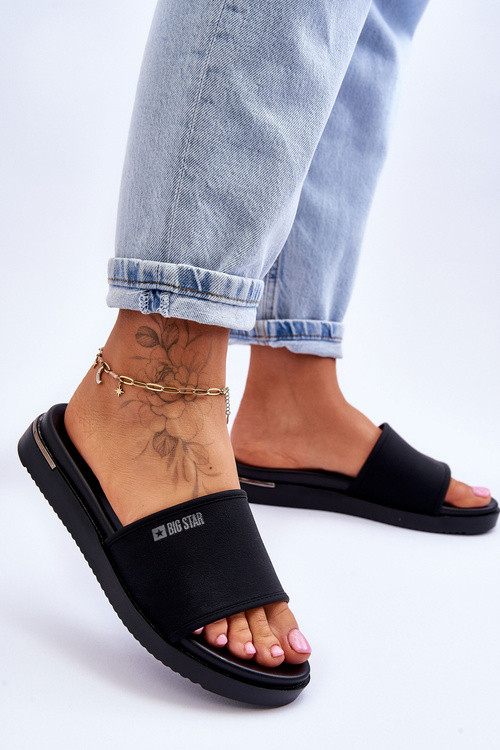 Women's Platform Slippers Big Star LL274930 Black