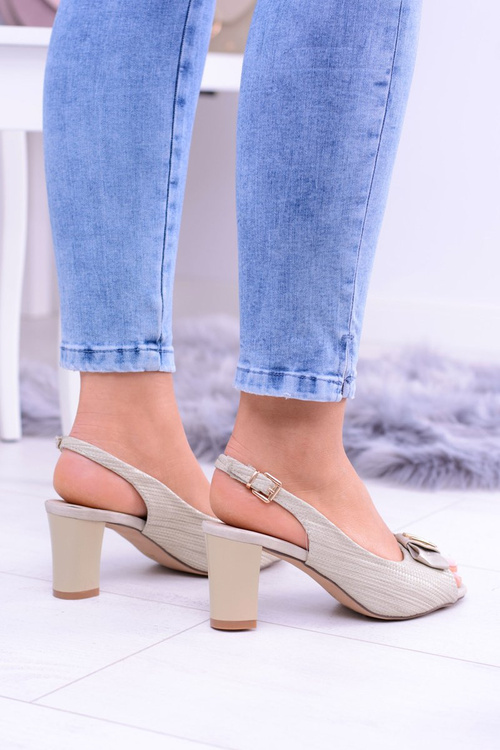 Gold Stiletto Sandals Maresgo