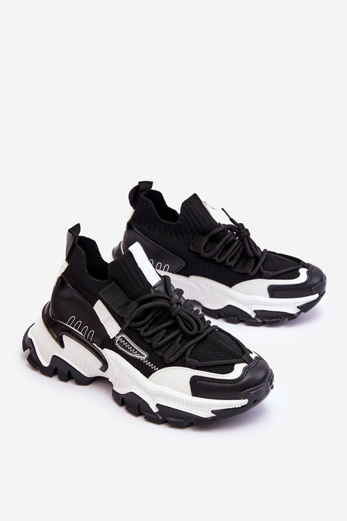 Women's Sock Sneakers Black Keaton