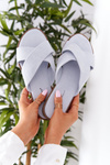 Women's Suede Slippers Light Blue Edesa