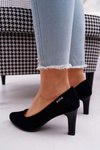 Sergio Leone Women's Black Suede Orsola pumps