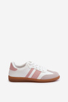 Women's Low Eco Leather Sneakers White-Pink Relialia