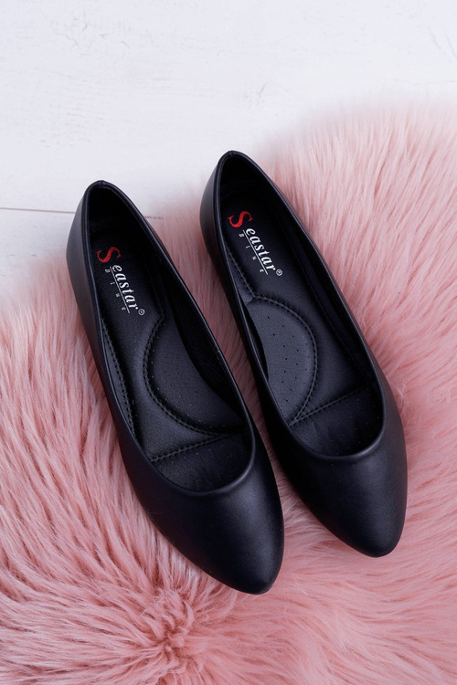 Classic Pointed Ballerinas Black Lumen