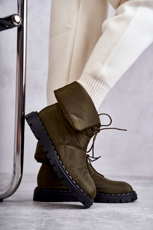 Women's insulated boots Green Emelie