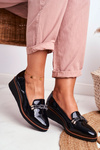 Women's Loafers Painted Wedge Black Abba