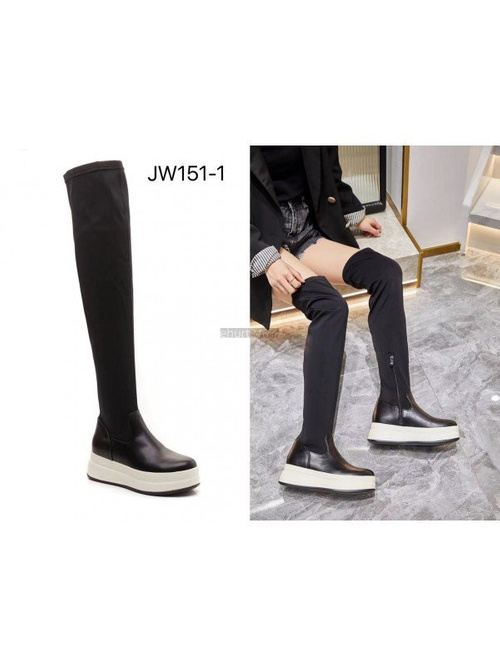 High Platform Boots Black Nellie