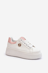 Women's platform sneakers white Eshen