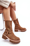 Women's Suede Fleece Lined Boots Workery Camel Brinnon
