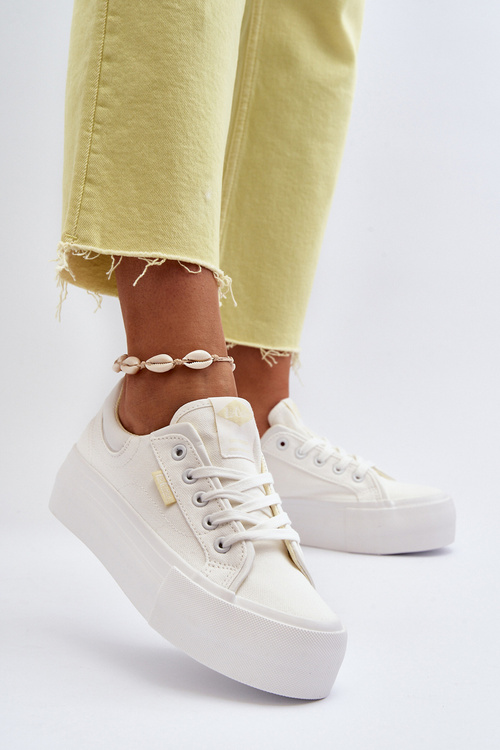 Women's Platform Sneakers Lee Cooper LCW-24-31-2179 White