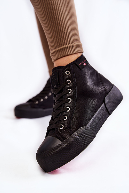 Women's High Sneakers Cross Jeans KK2R4055C Black