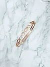 Women's Steel Bracelet With Zirconia Infinity Pink Gold Glam