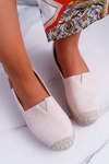 Women's Espadrilles Slip-on Suede Beige Mariako