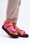 Sandały Damskie Platforma Fuksja Lee Cooper LCW-24-05-2750 Fuksja