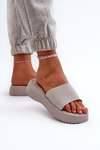 Women's Platform and Wedge Slides Grey Vimarils
