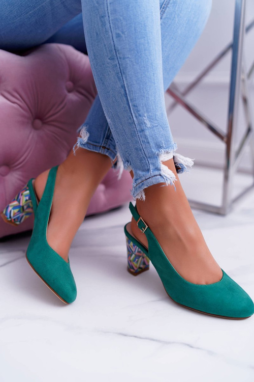 Sergio Leone SK788 Green Lati Women's Galanter Stiletto pumps