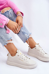 Women's Lace-up Sport Shoes Beige Mikaela