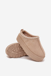 Children Youth Snow Boots With Embroidery On Platform Beige Jolisse