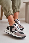Women's Sneakers With Glitter Black Velaniela