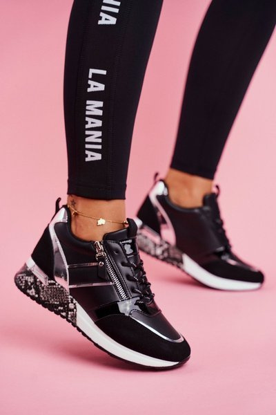 Sportowe Damskie Buty Czarne Figure