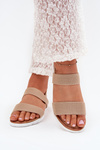 Classic Women's Slip-On Sandals Beige Felira
