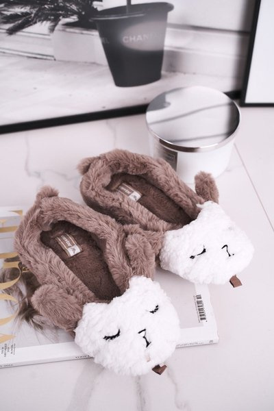 Women's Slippers With Fur Sheep Brown Ben