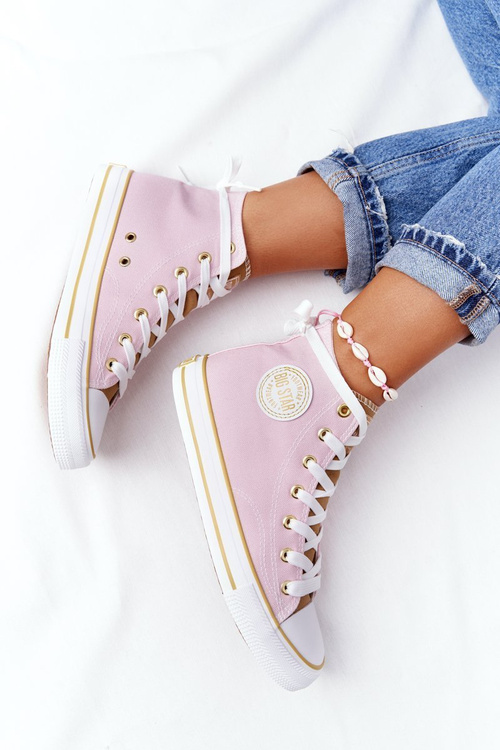 Women's High Sneakers Big Star HH274447 Pink