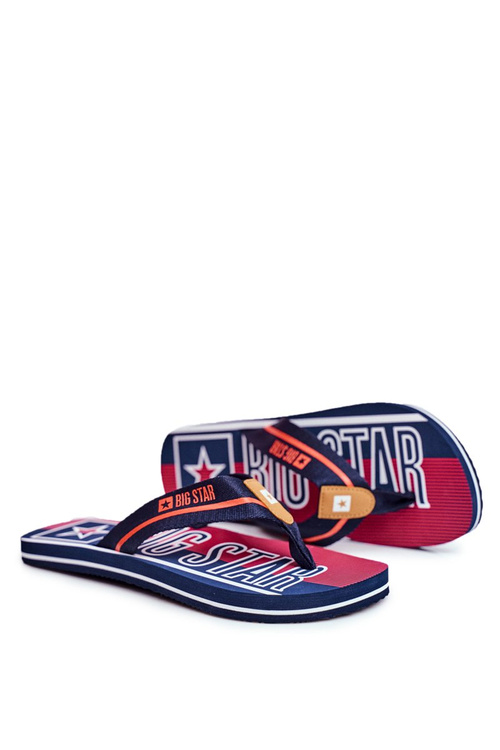 Men's Slippers Flip-Flops Big Star FF174471 Navy