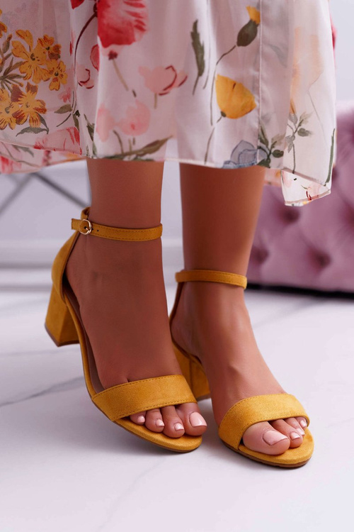 Women's Stiletto Sandals Yellow Zephira