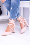 Women's Stiletto Strappy Tiered Beige Demmi pumps