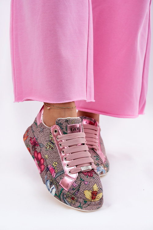 Damskie Wzorzyste Zdobione Sneakersy Na Platformie Multikolor GOE RR2N4002