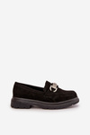 Women's Eco Suede Moccasins With Decoration Black Wistera