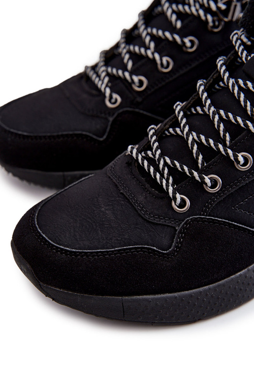 Men's Boots Trekking Warm Boots Lee Cooper LCJ-22-31-1457 Black