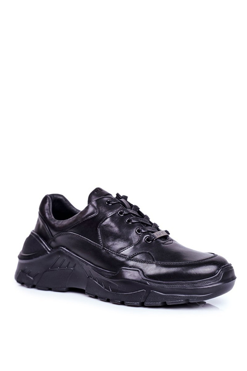 Men’s Sport Shoes Leather GOE Black GG1N3014